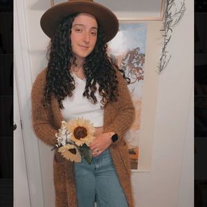 Knee-length Multi-color Cardigan— Universal Thread